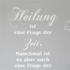 Heilung ist eine Frage der Zeit. Manchmal ist es aber auch eine Frage der günstigen Gelegenheiten. (Hippokrates)